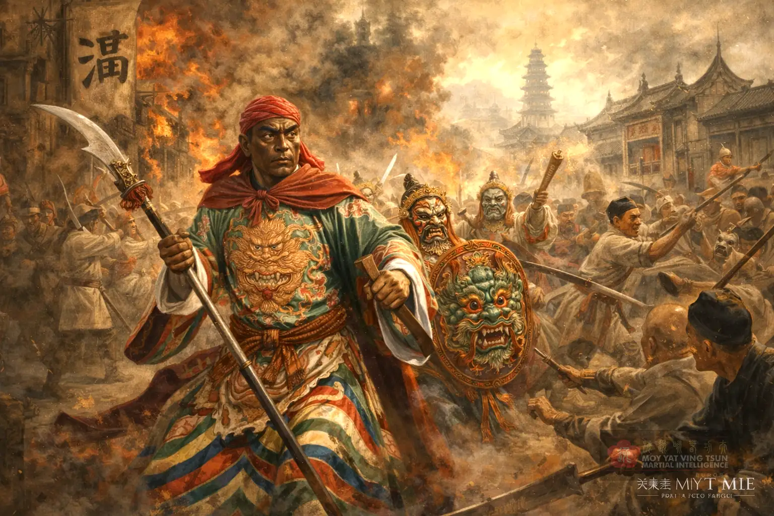 Rebelión de Tai Ping mas iluminada Rebelión de Tai Ping en Fat Saan Prohibición de la opera cantonesa